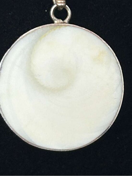 Jewelry - New Natural White Shell Circle Silver Hook Earrings Boho Minimalist Jewelry
